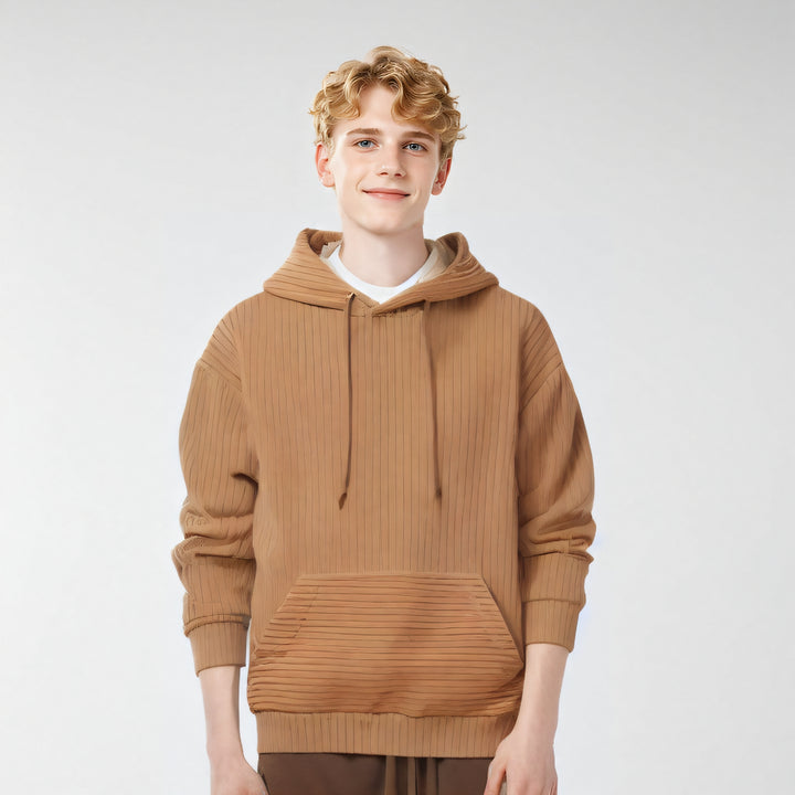 Men Hooded Long Sleeves Pullover Sweatshirt