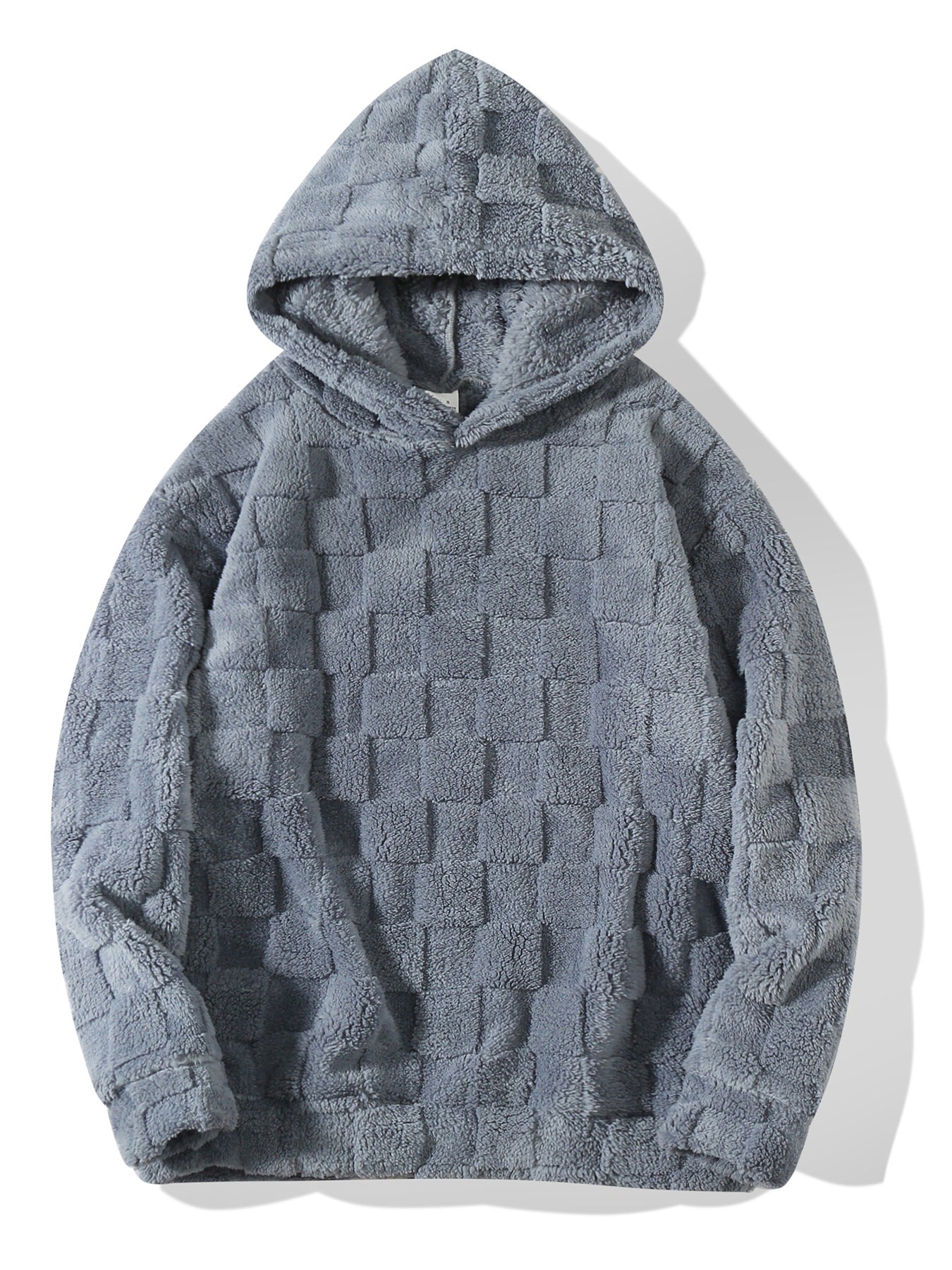 Men Self Design Hooded Sweatshirt