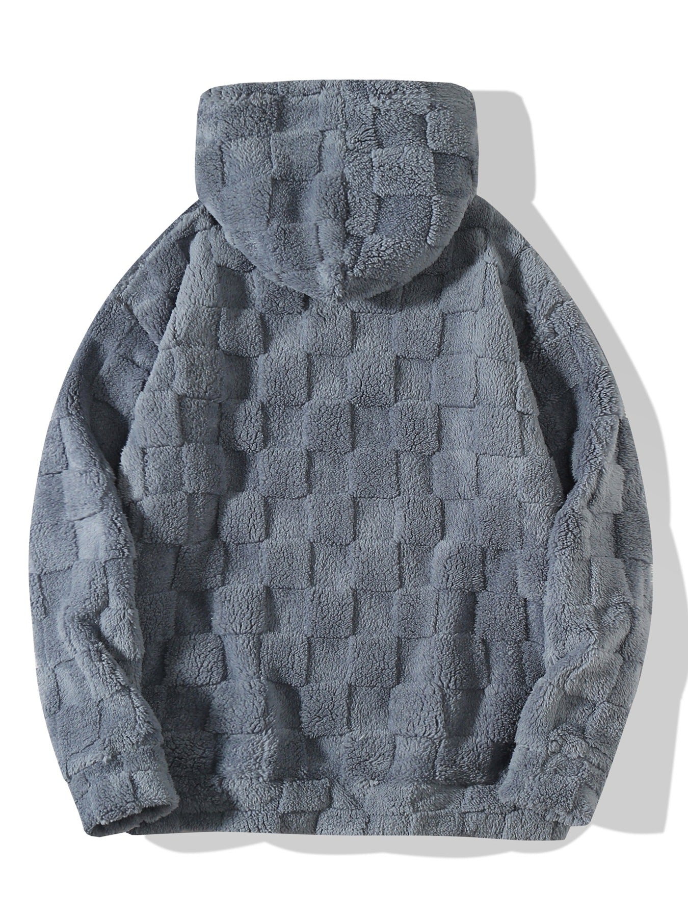 Men Self Design Hooded Sweatshirt