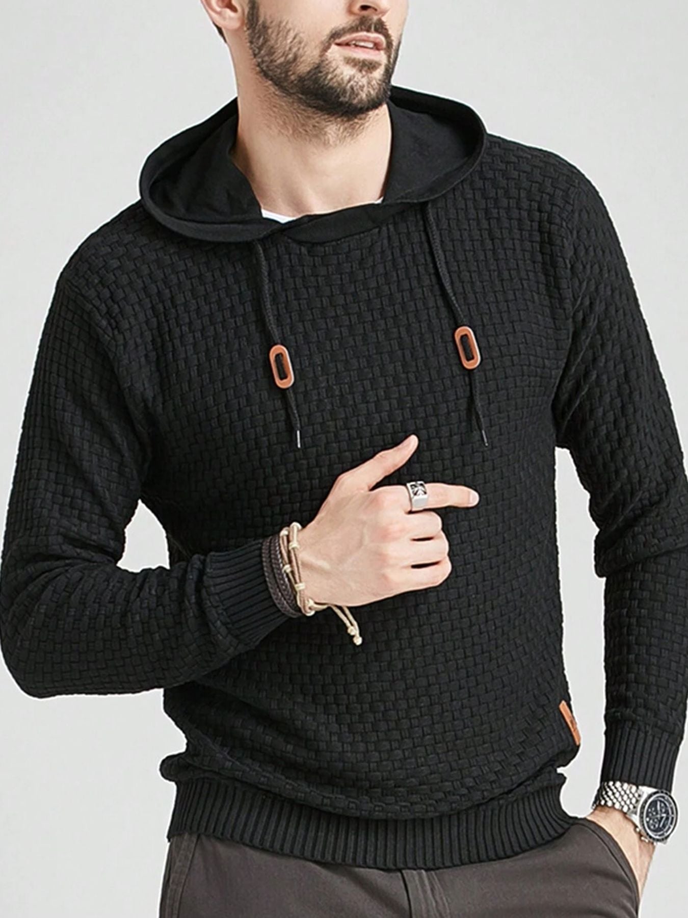 Men Hooded Pullover Sweatshirt