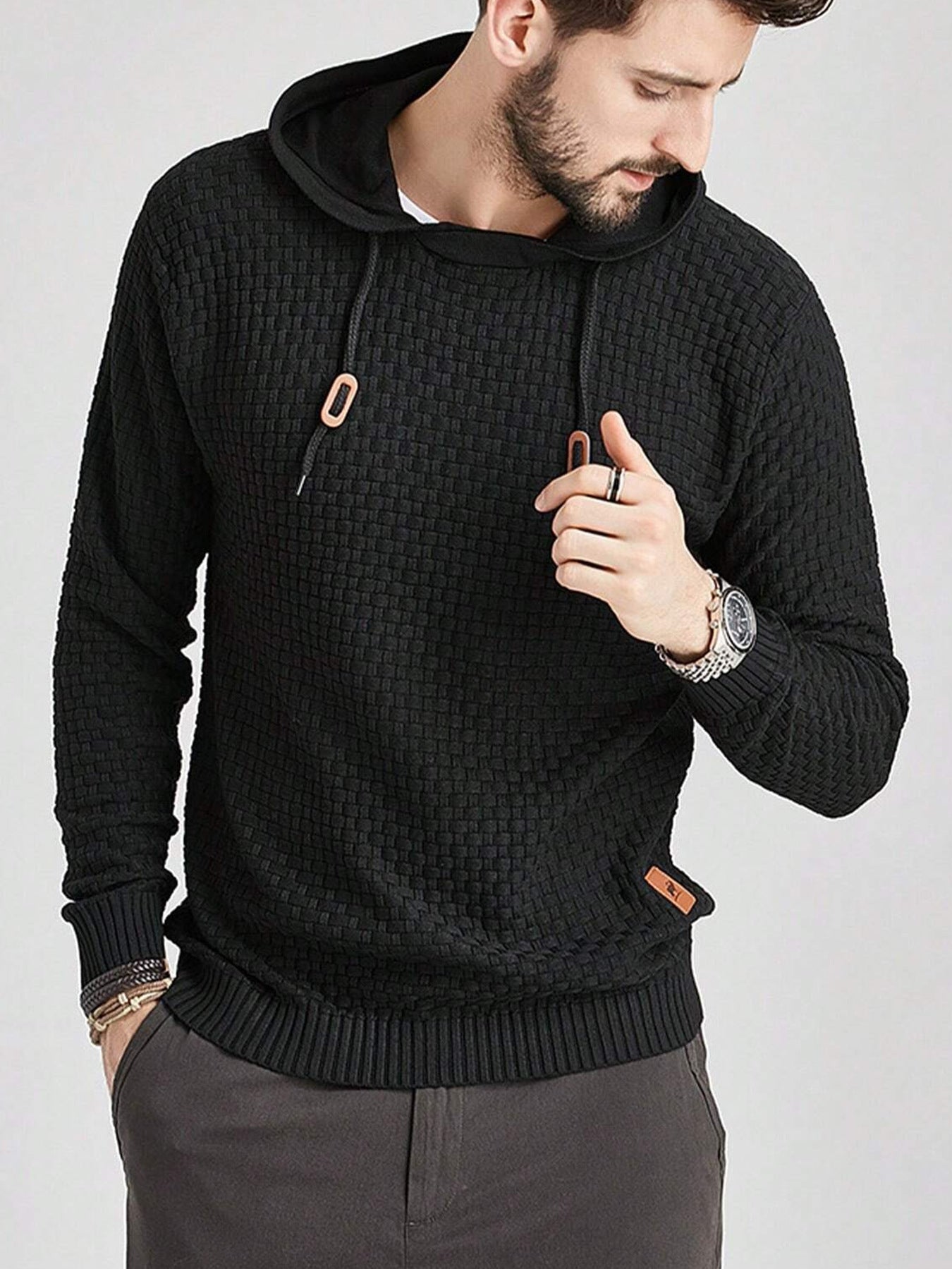 Men Hooded Pullover Sweatshirt