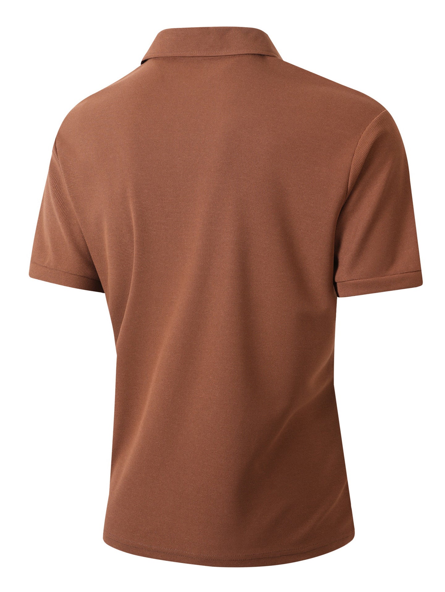 Men Solid Polo Collar T-shirt