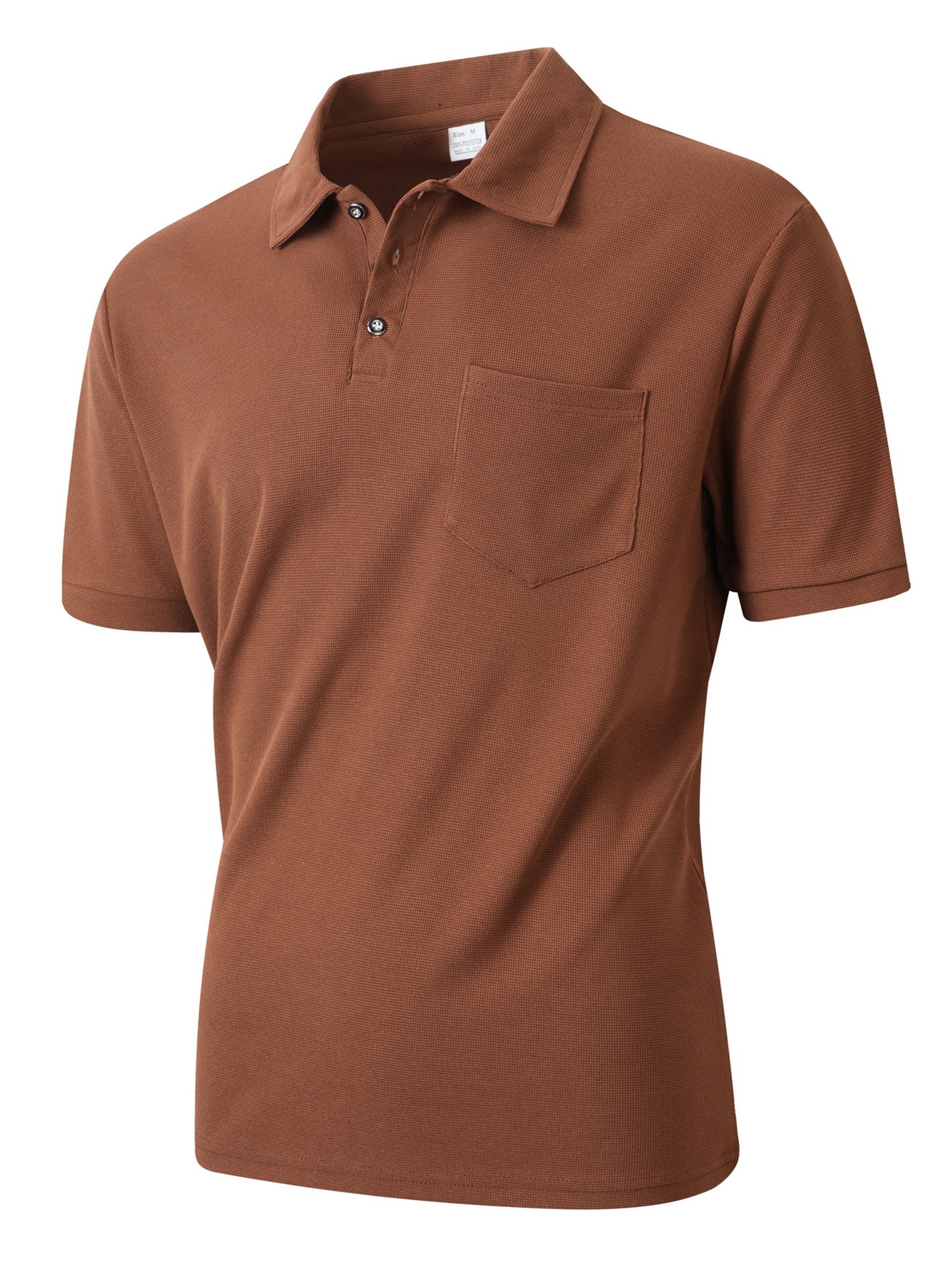 Men Solid Polo Collar T-shirt