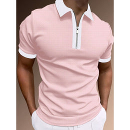 Men Solid Polo Collar T-shirt