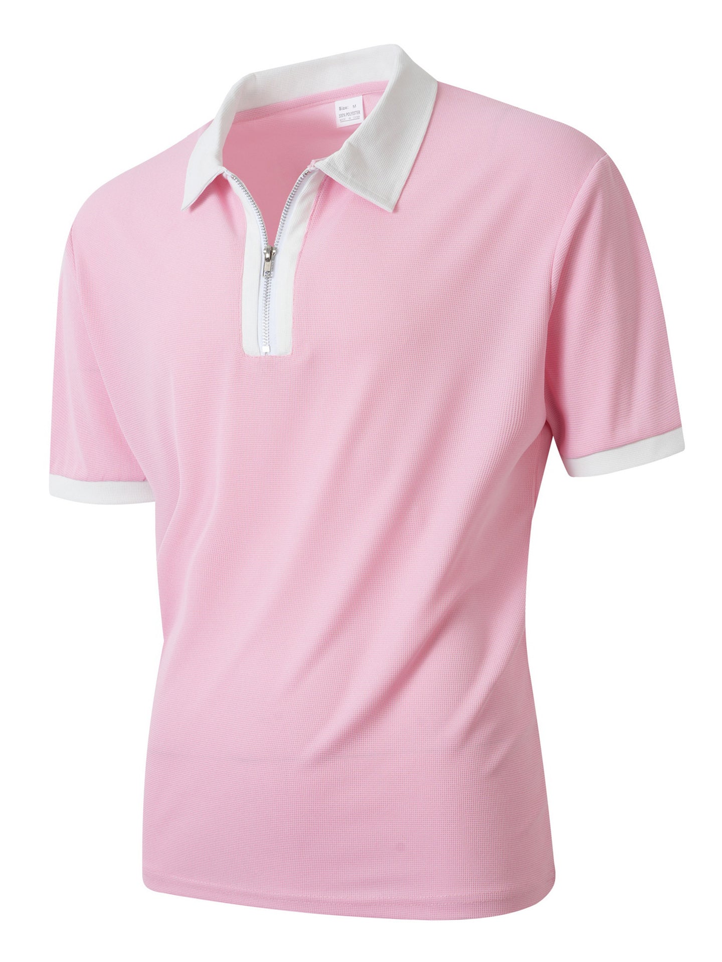 Men Solid Polo Collar T-shirt