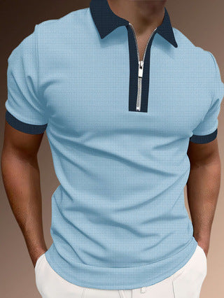 Men Solid Polo Collar T-shirt