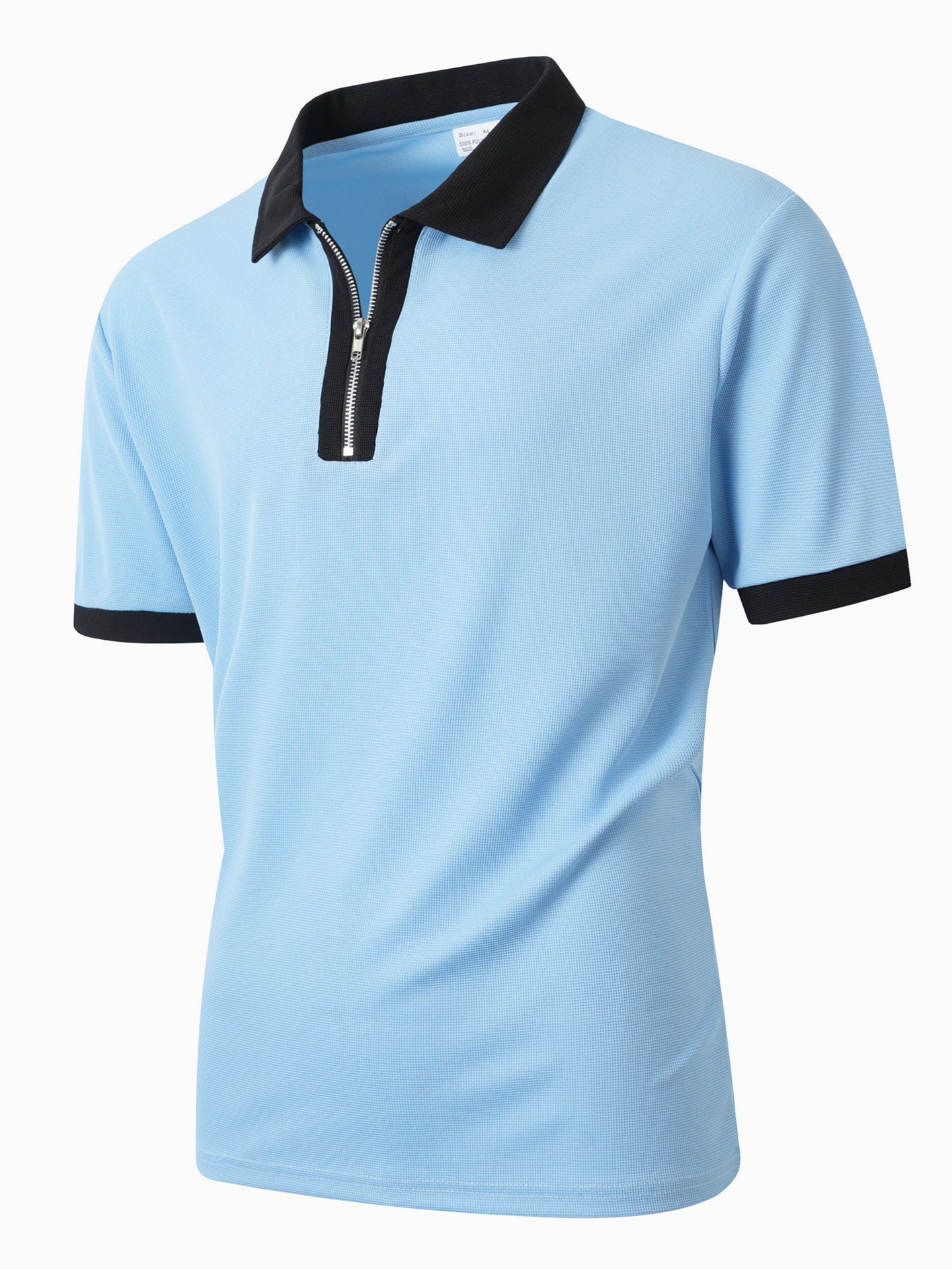 Men Solid Polo Collar T-shirt