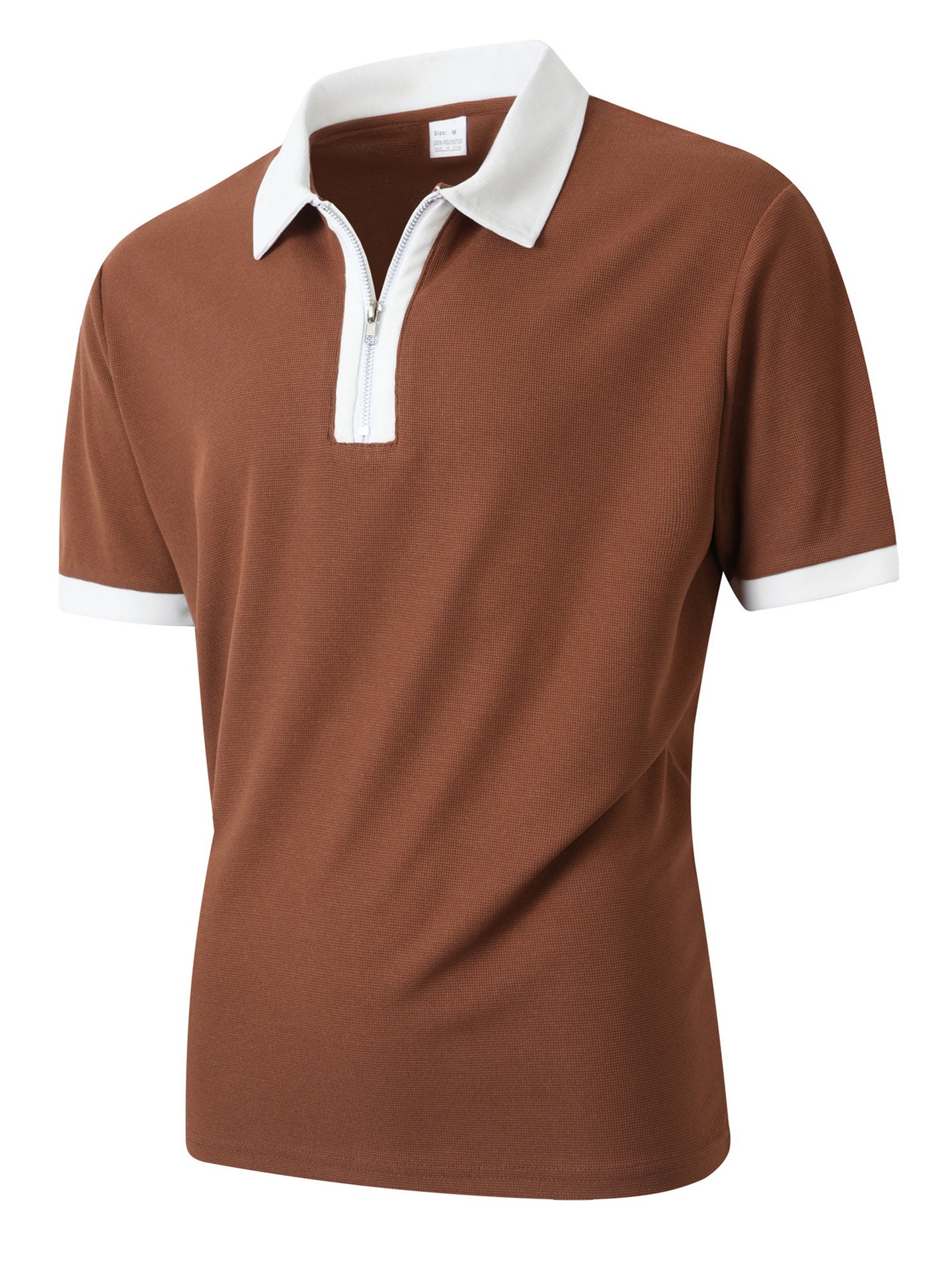 Men Solid Polo Collar T-shirt