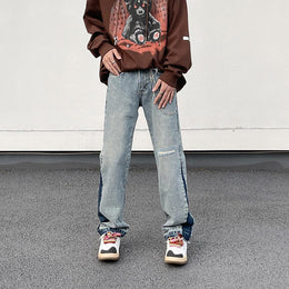 Men Relaxed Fit Heavy Fade Mid-Rise Jeans