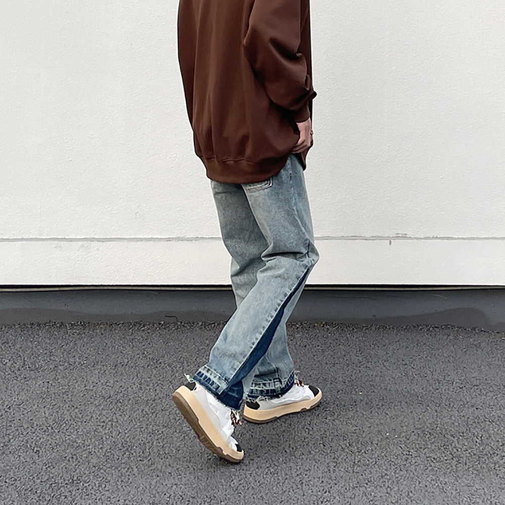 Men Relaxed Fit Heavy Fade Mid-Rise Jeans