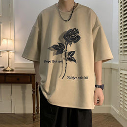 Men Floral Printed Round Neck T-shirt