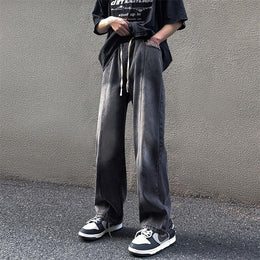 Men Mid-Rise Wide Leg Jeans