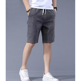 Men Slim Fit Low-Rise Outdoor Denim Shorts