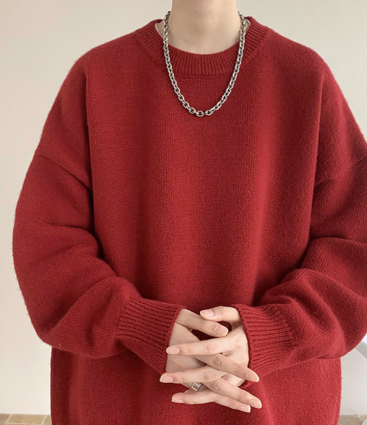 Men Round Neck Long Sleeves Sweatshirt