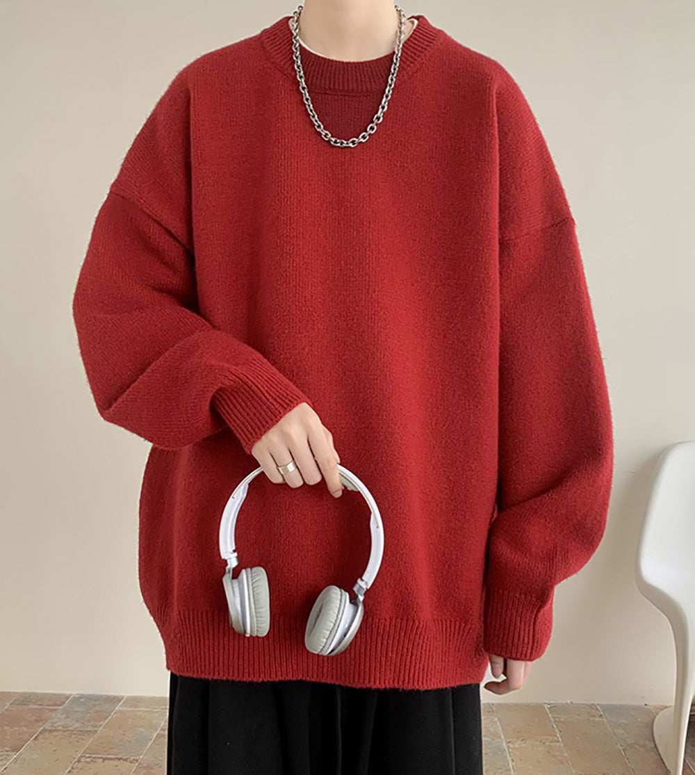 Men Round Neck Long Sleeves Sweatshirt