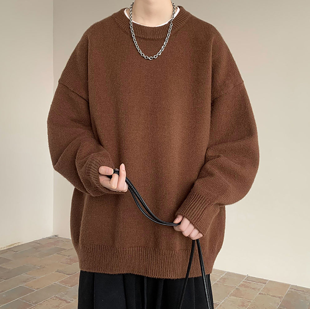 Men Round Neck Pullover Sweatshirt