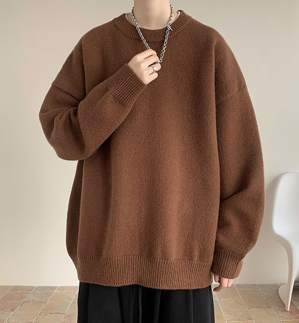Men Round Neck Pullover Sweatshirt