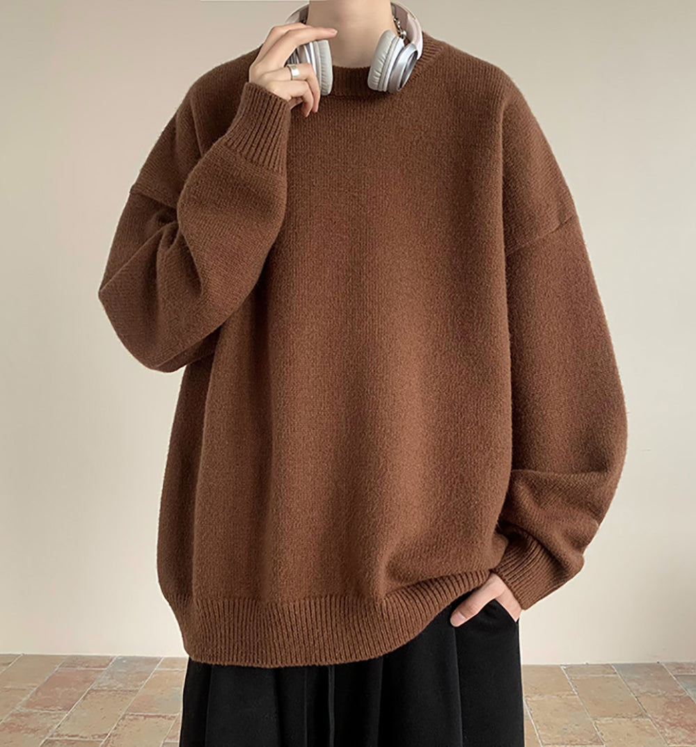 Men Round Neck Pullover Sweatshirt