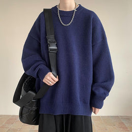 Men Round Neck Oversized Sweatshirt