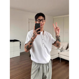 Henley Neck Regular Fit Short Sleeves T-shirt