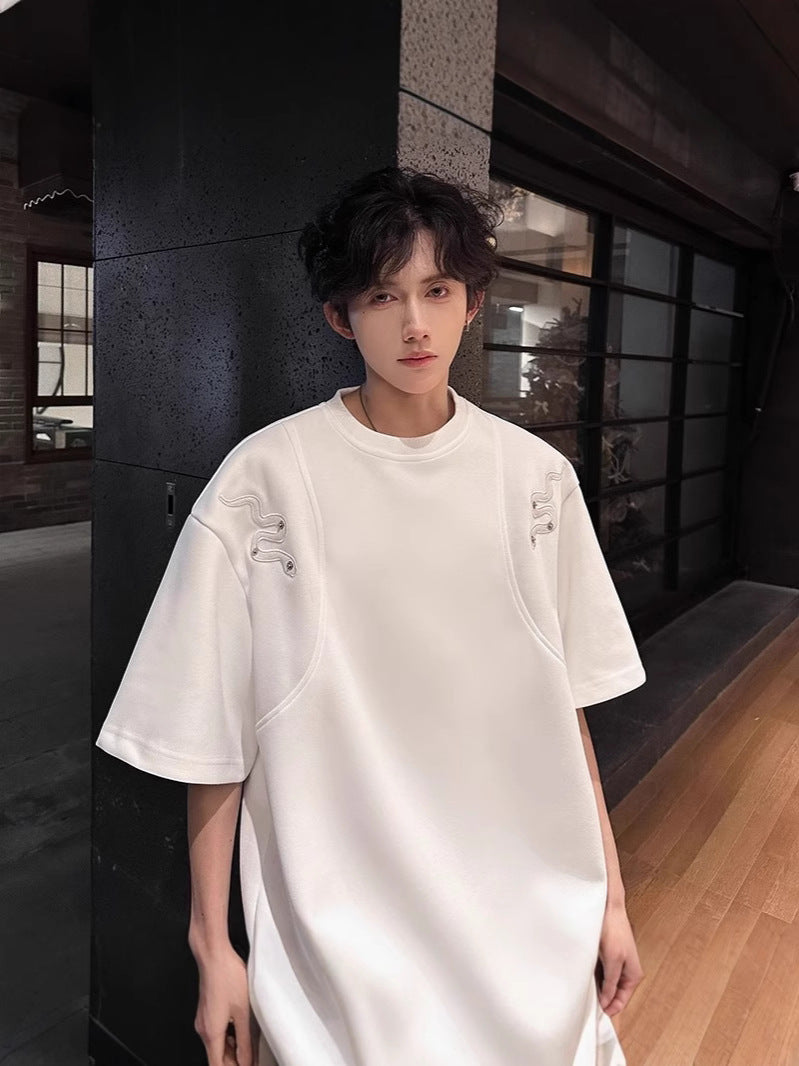 Oversized Round Neck Short Sleeves T-shirt