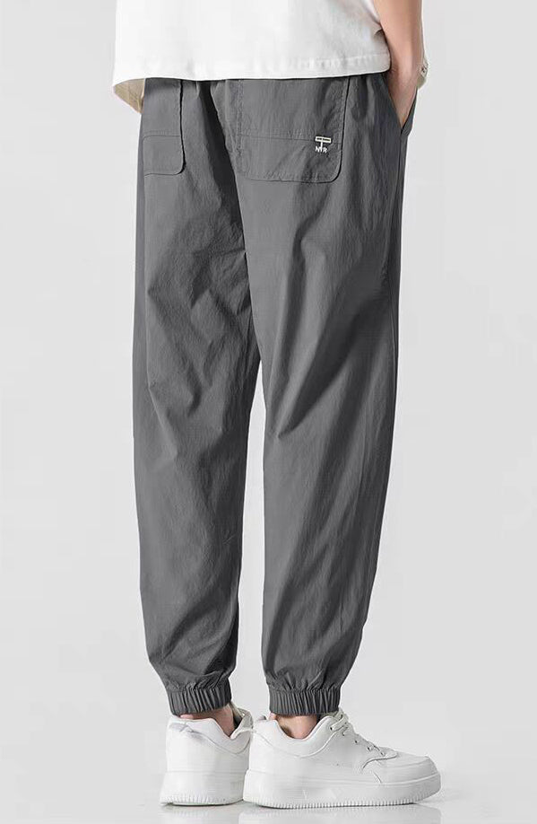 Men Solid Regular Trousers