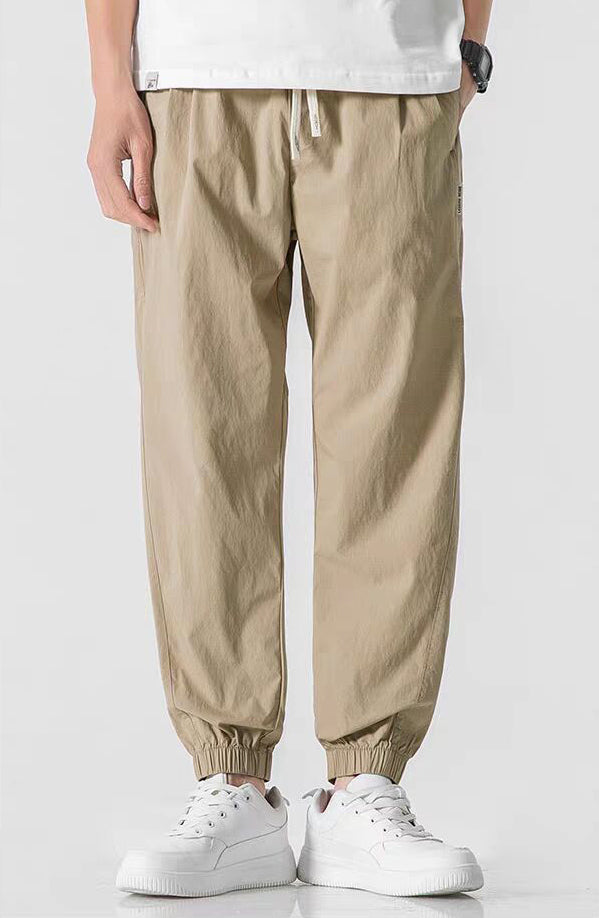 Men SolidEasy Wash Trousers