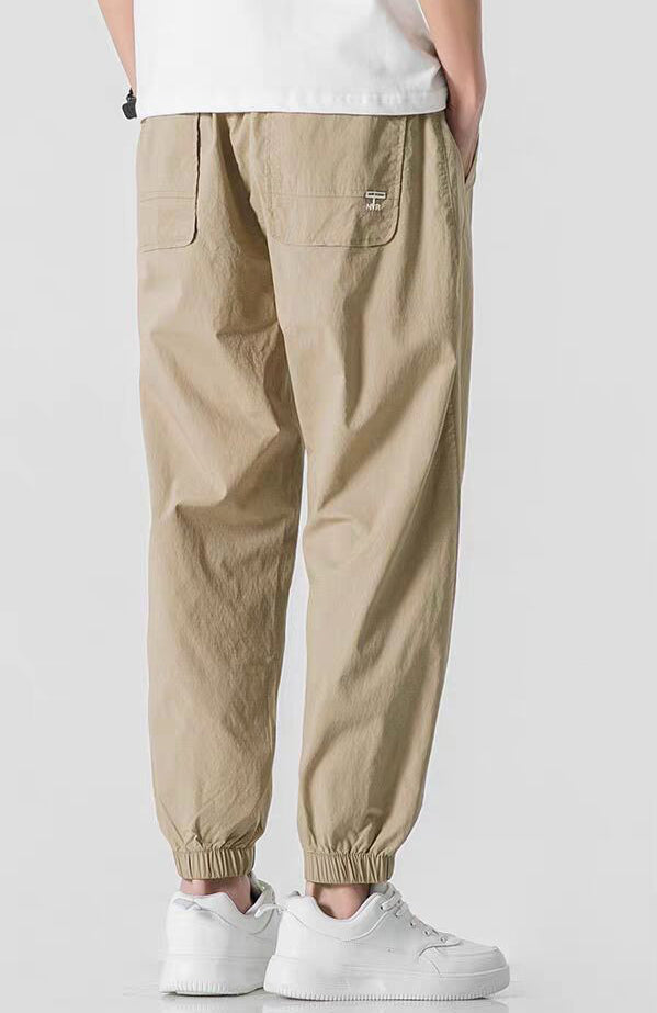 Men SolidEasy Wash Trousers