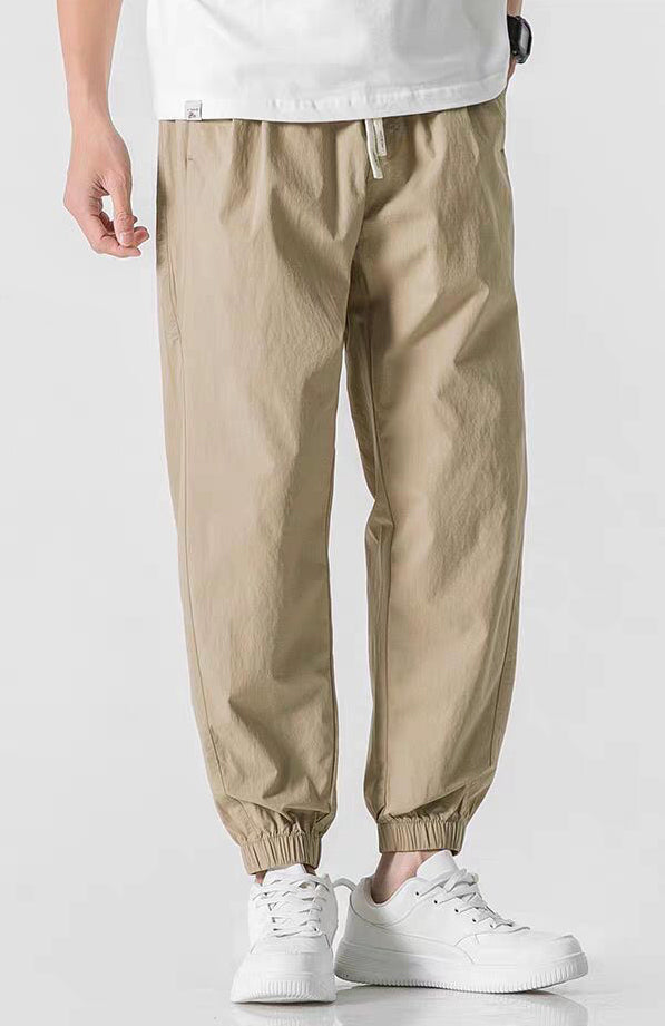 Men SolidEasy Wash Trousers