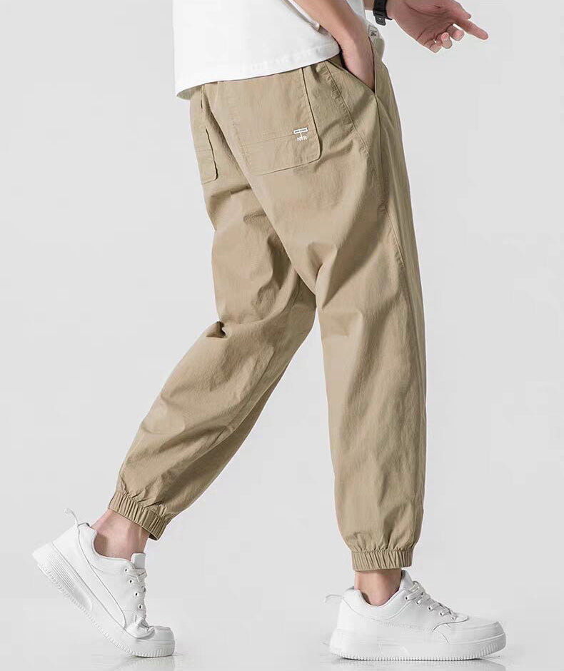 Men SolidEasy Wash Trousers