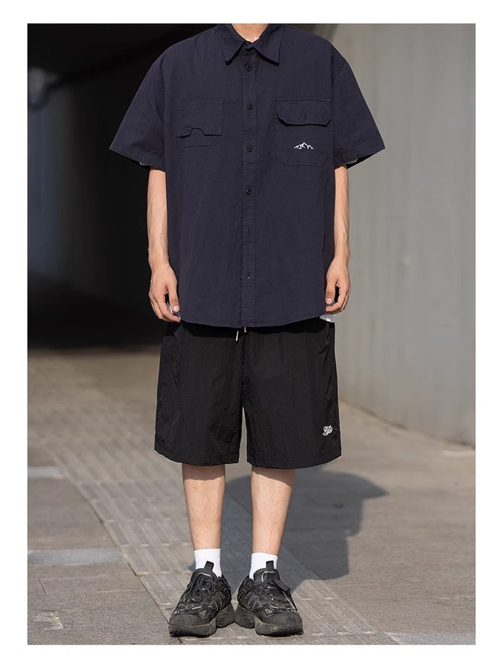 Men Solid Spread Collar Casual Shirt
