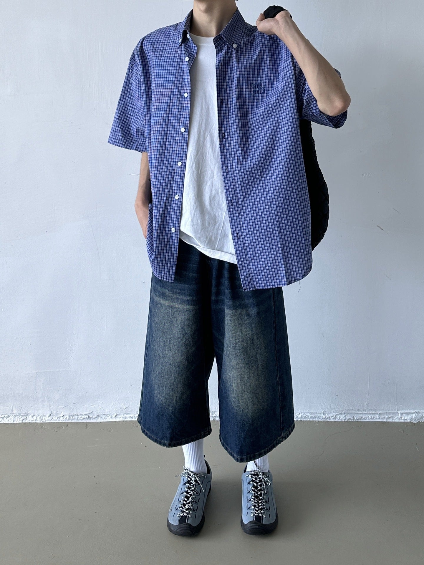 Men Micro Checks Casual Shirt