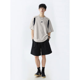 Men Solid Round Neck Oversized T-shirt
