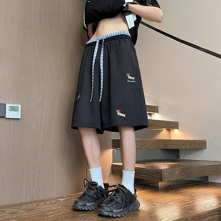 Men Printed Low-Rise Shorts