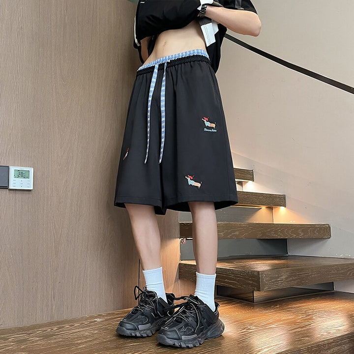 Men Printed Low-Rise Shorts