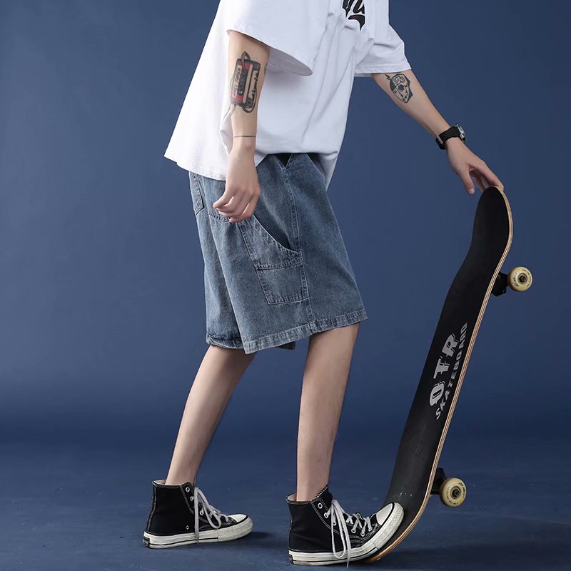 Men Regular Fit Denim Shorts