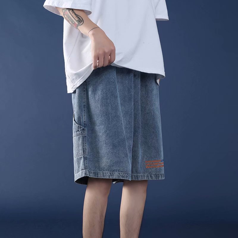 Men Regular Fit Denim Shorts