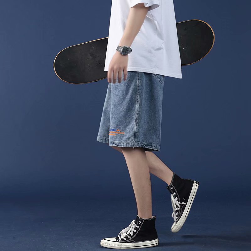 Men Regular Fit Denim Shorts