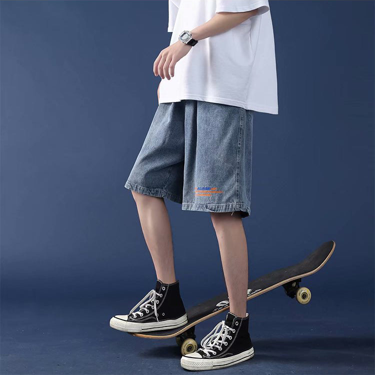 Men Regular Fit Denim Shorts