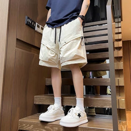 Men Solid Mid-Rise Shorts