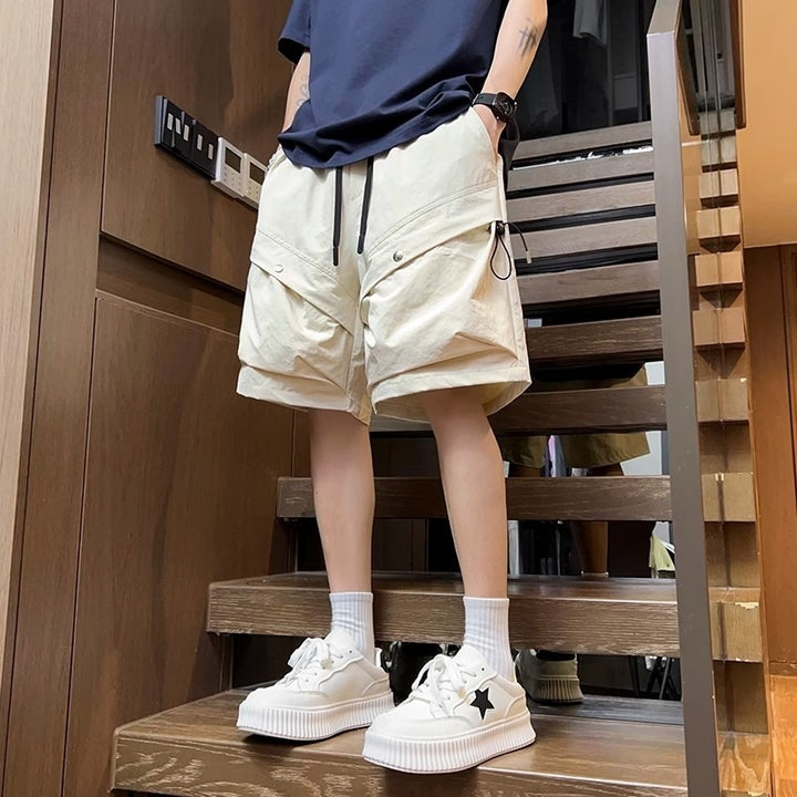 Men Solid Mid-Rise Shorts