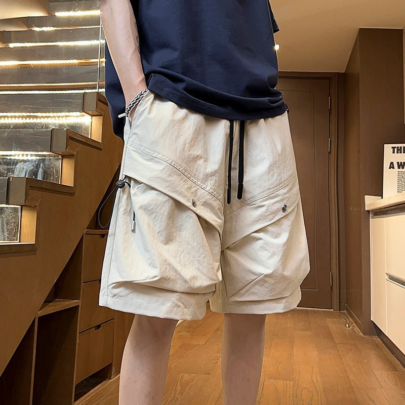 Men Solid Mid-Rise Shorts