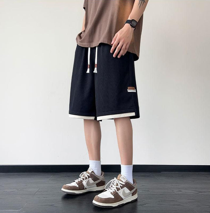 Men Solid Mid-Rise Outdoor Shorts