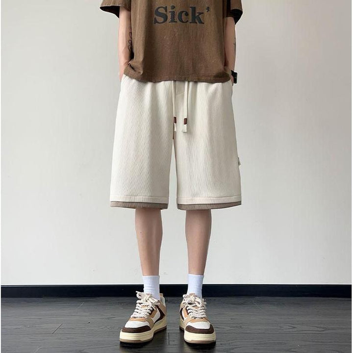 Men Mid Rise Loose Fit Regular Shorts