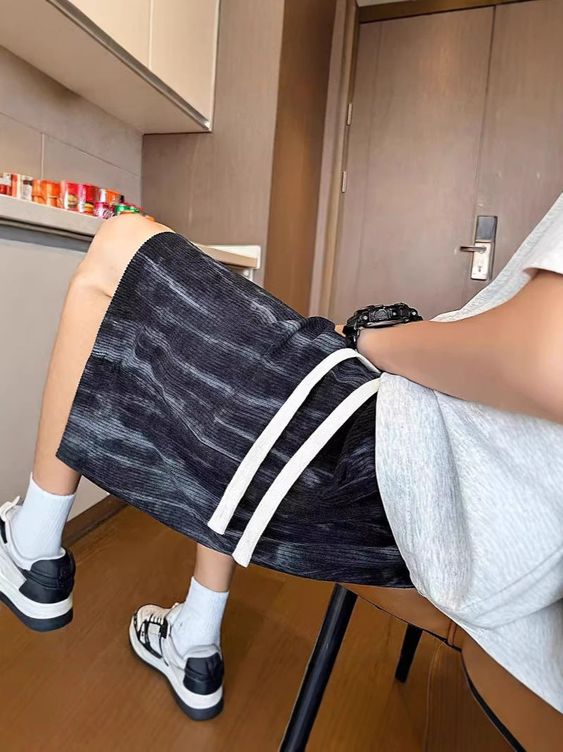 Men Abstract Printed Outdoor Shorts