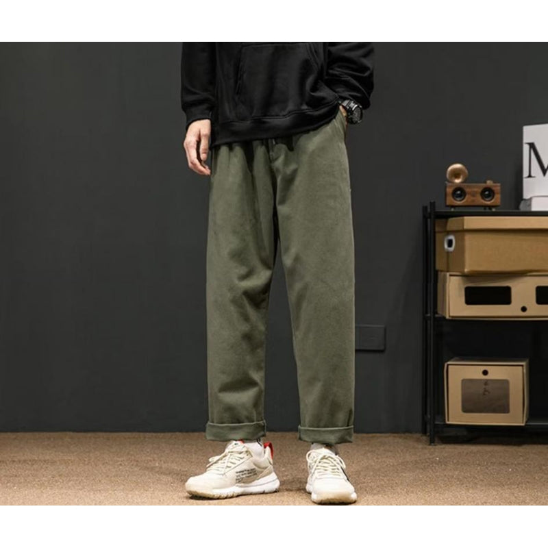 Men Slim Fit Mid-Rise Trouser
