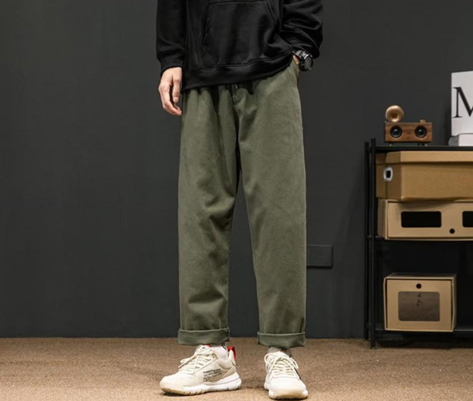 Men Slim Fit Mid-Rise Trouser