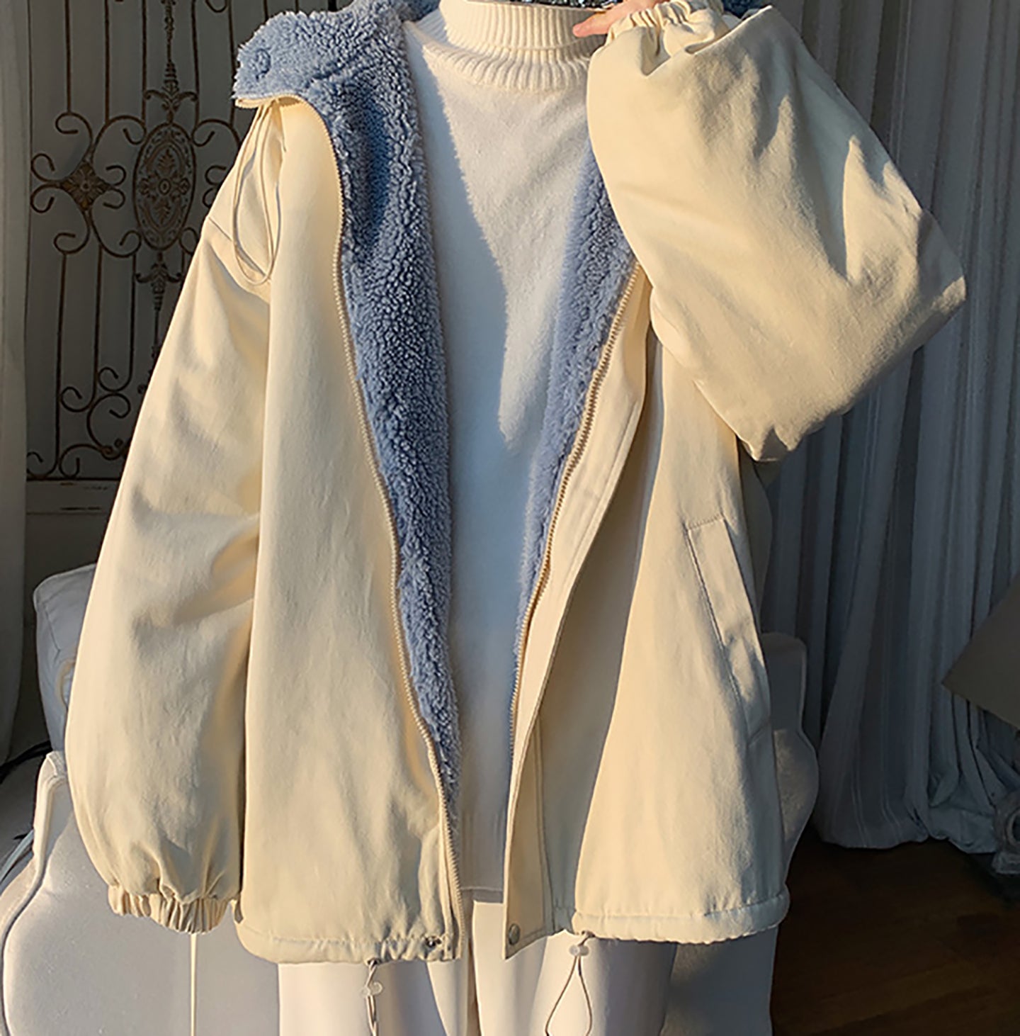 Open Front Hooded Jacket