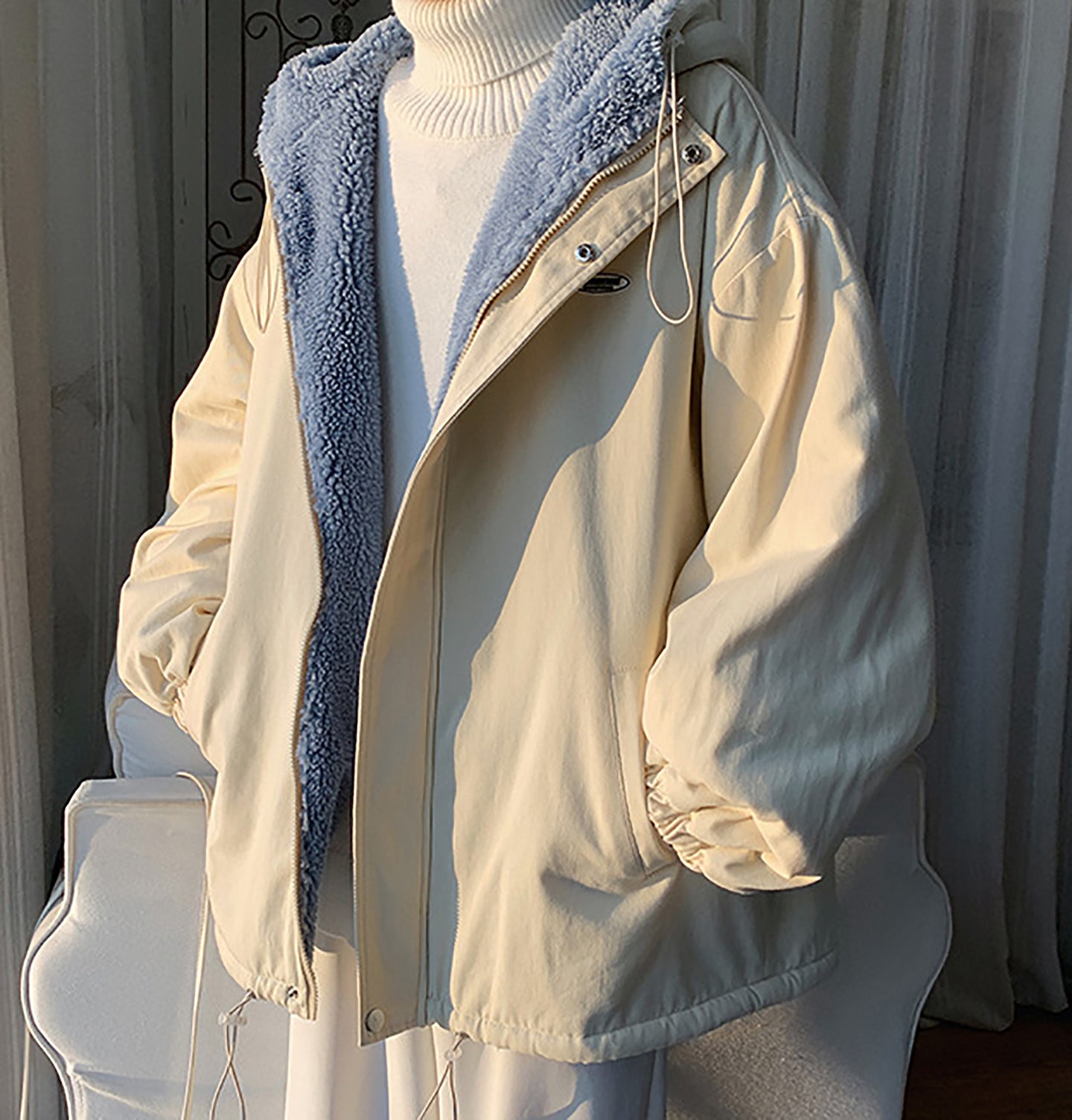 Open Front Hooded Jacket