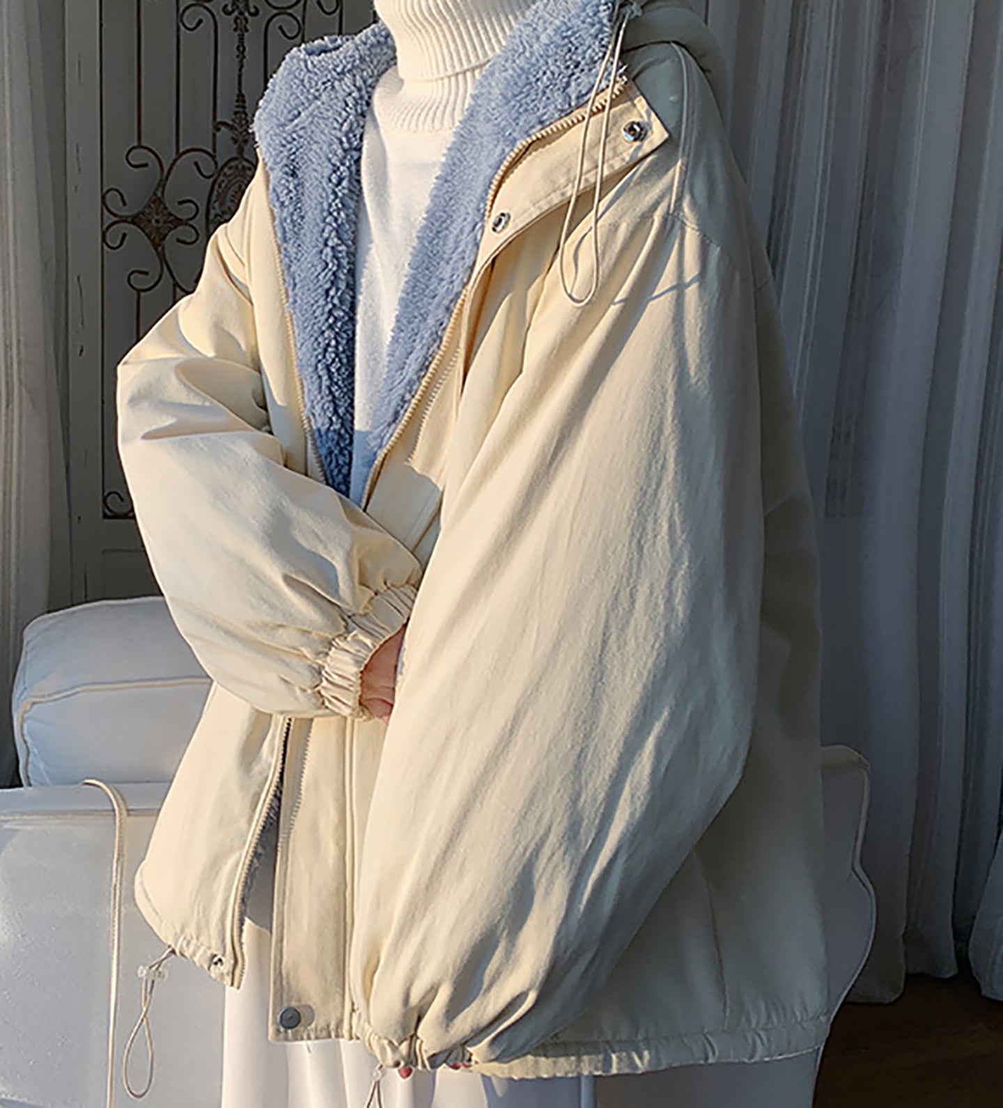 Open Front Hooded Jacket